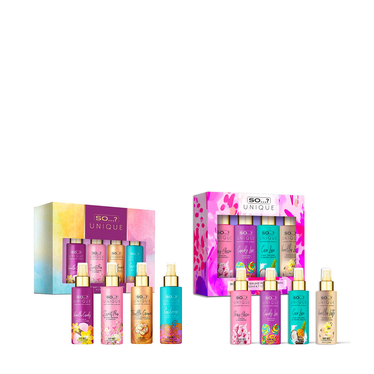 Coffret 4 Brumes Parfumées Cheveux & Corps