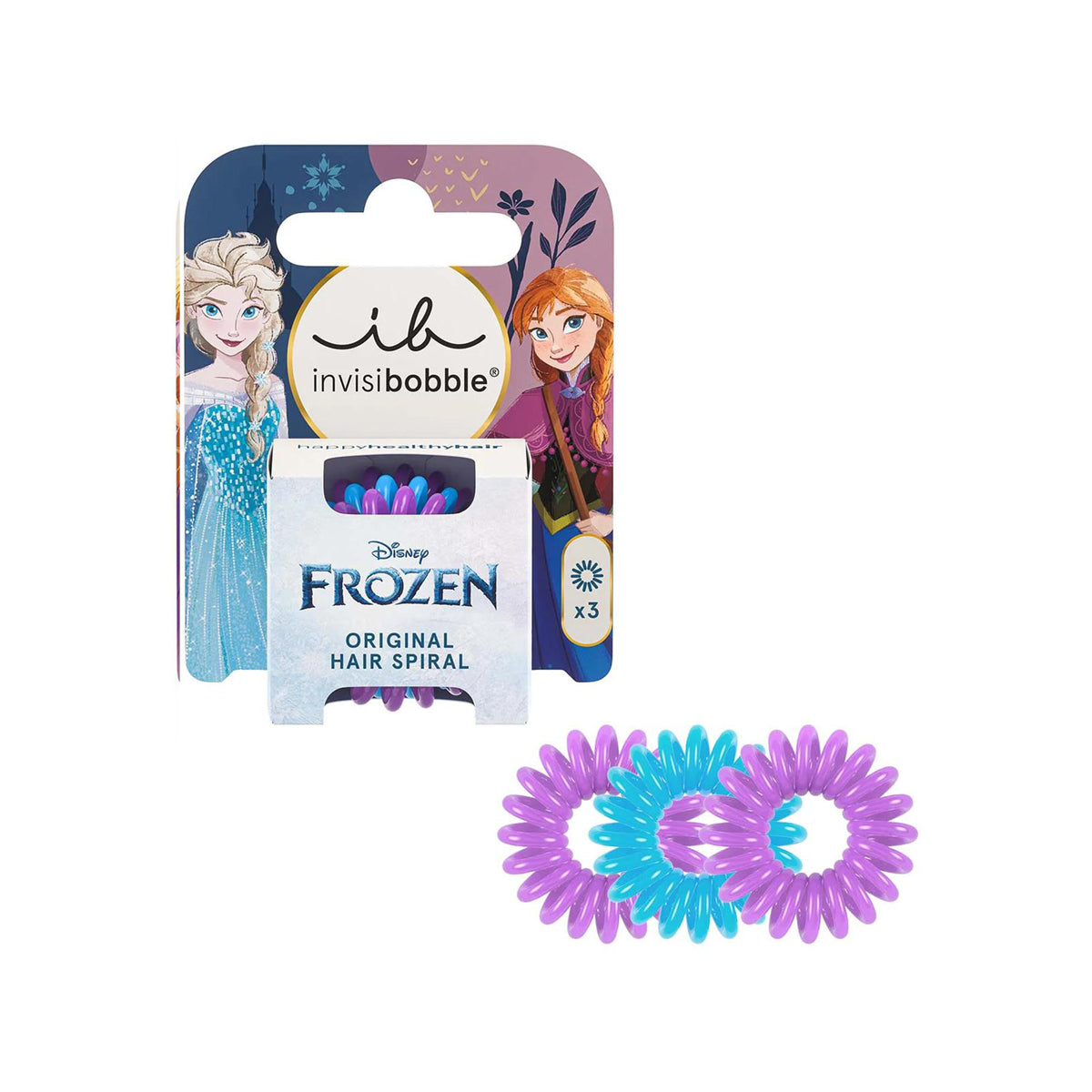 Elastiques Spirales Frozen Disney X3 Invisibobble