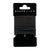 Elastiques noirs et marrons fil argent 4mm, lot de 15