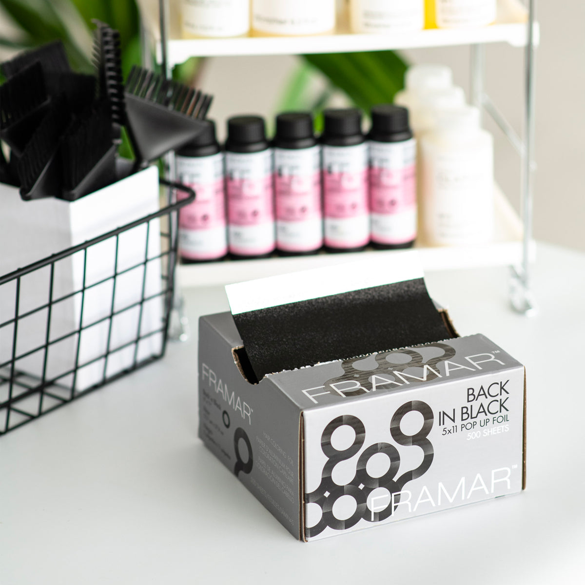 Alu 500 Feuilles Noires 12x30cm