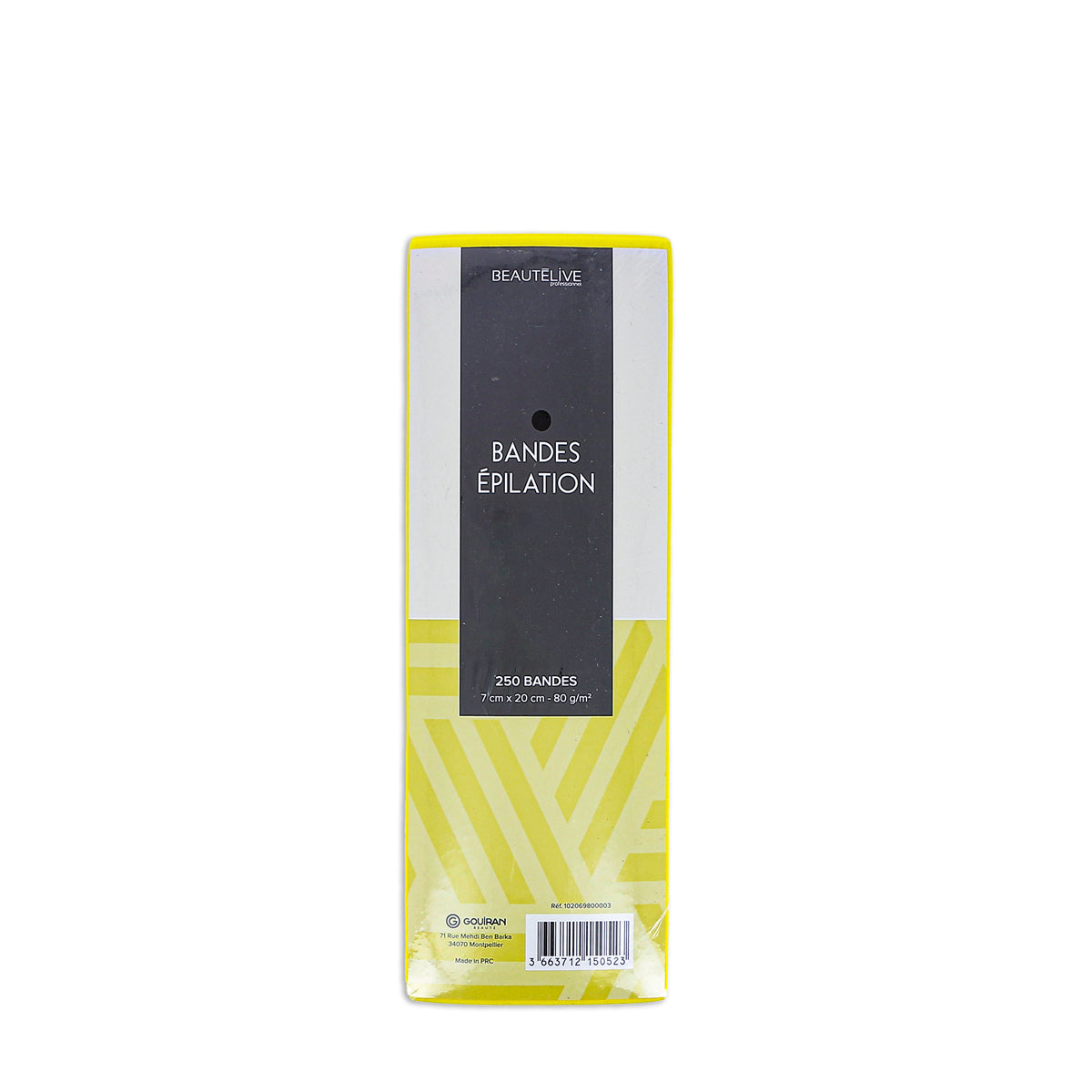 Bandes Epilation Jaunes 80g X250
