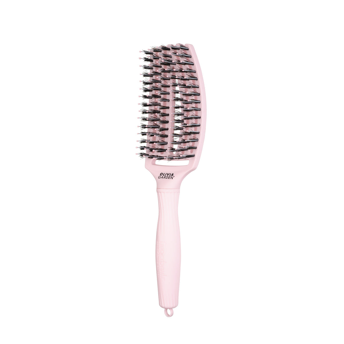 Brosse FINGERBRUSH CARE ICONIC Pastel Pink Sanglier & Nylon Taille M