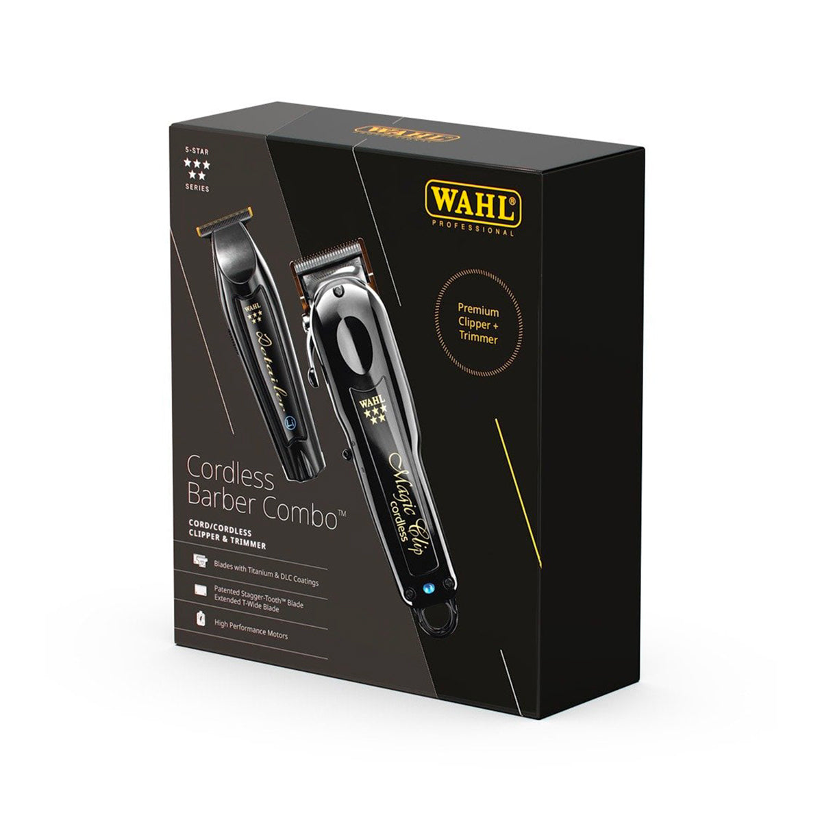 Coffret Tondeuses Noires Cordless Barber