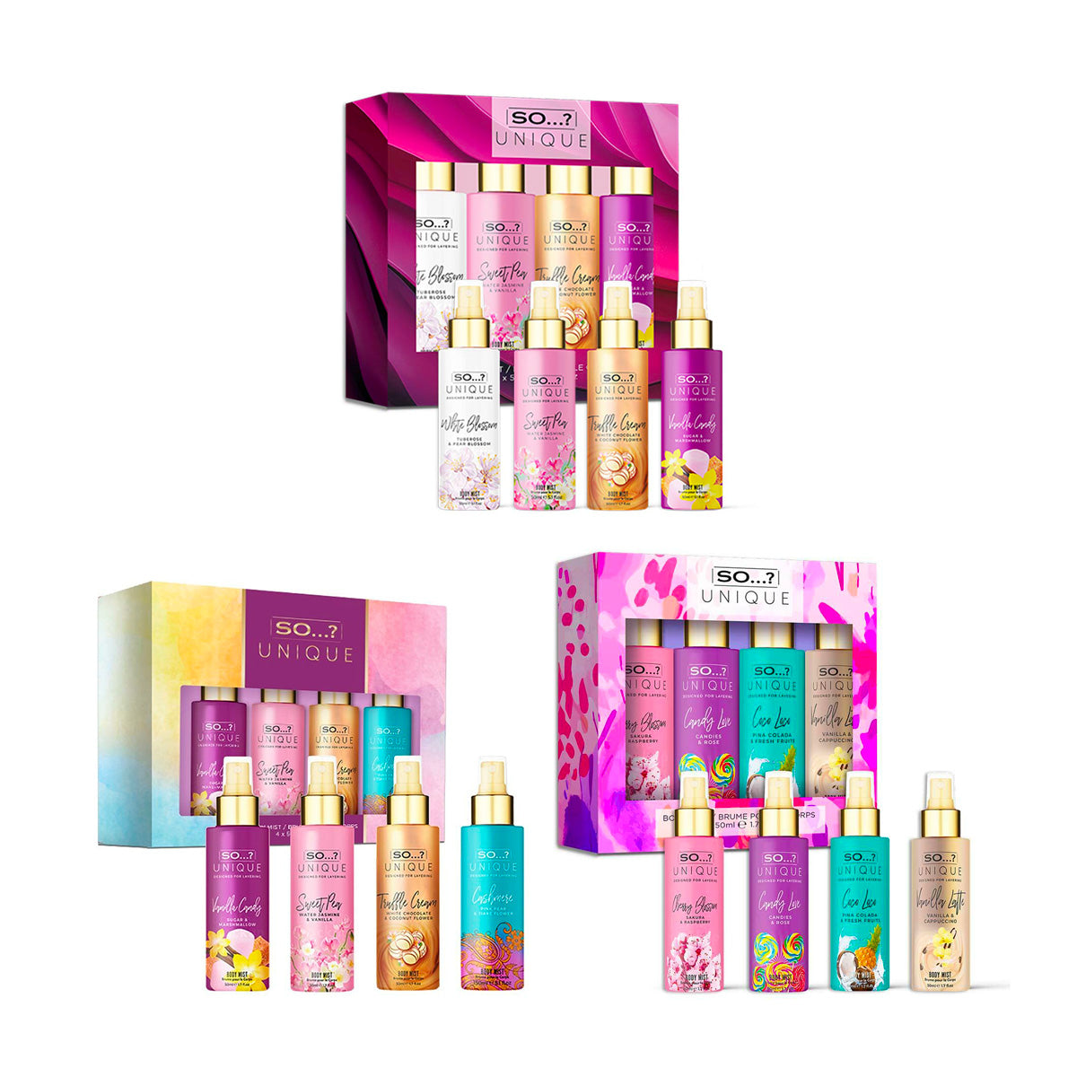 Coffret 4 Brumes Parfumées Cheveux & Corps