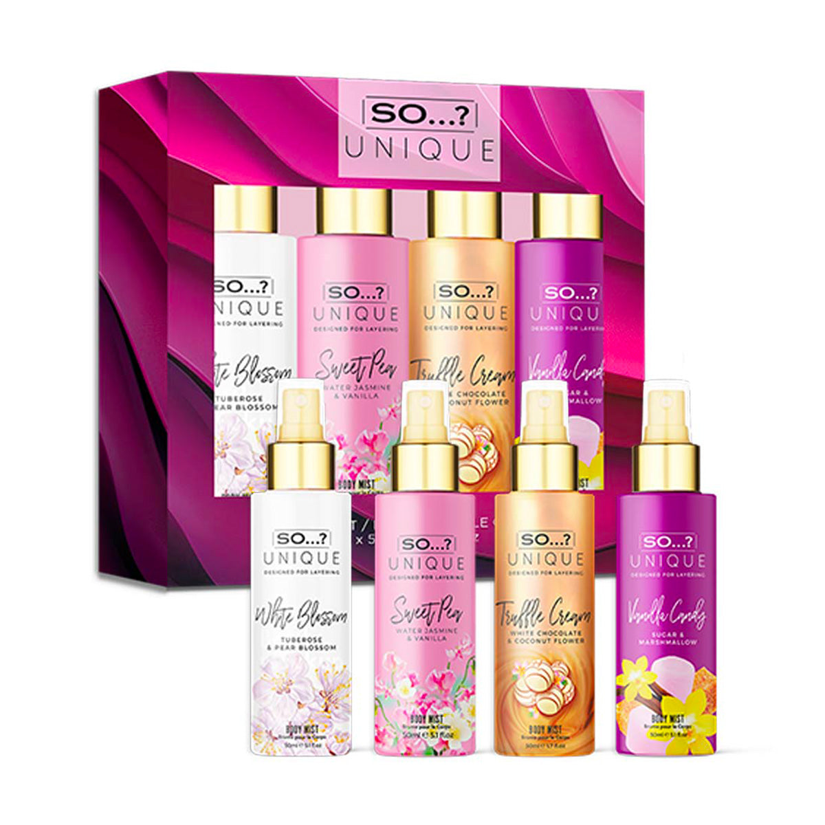 Coffret 4 Brumes Parfumées Cheveux & Corps