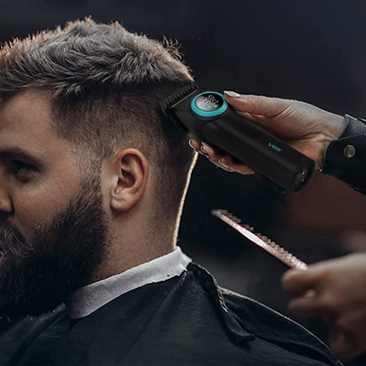 Tondeuse de Finition Noire Professionnelle V-977