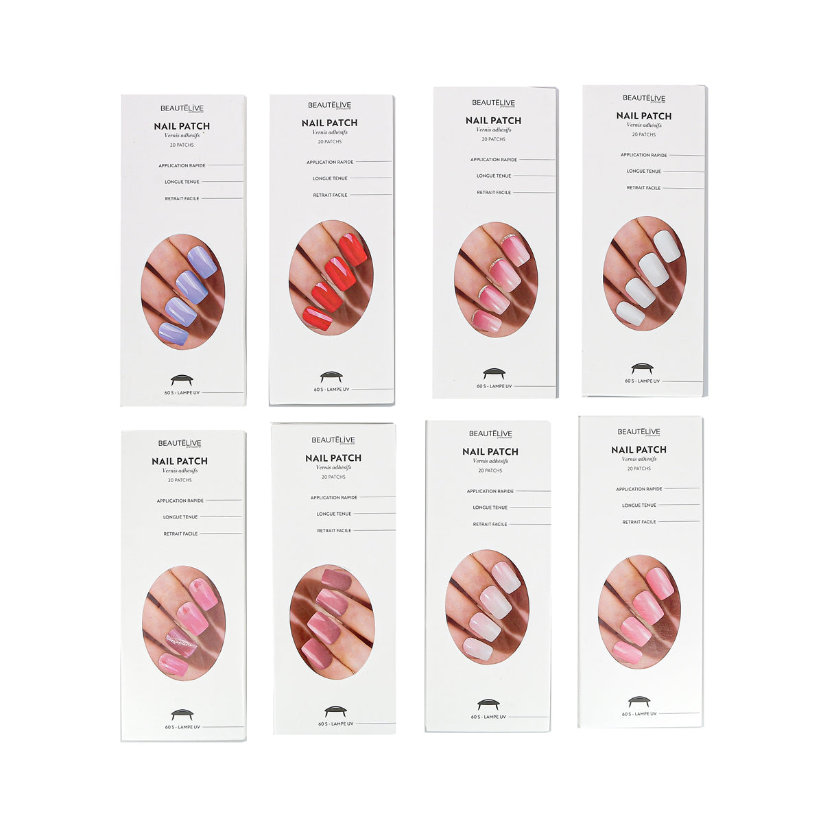 Vernis Adhésifs Nail Patchs X20