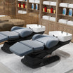Bac de Lavage LUCENA Noir avec Fauteuil Electrique