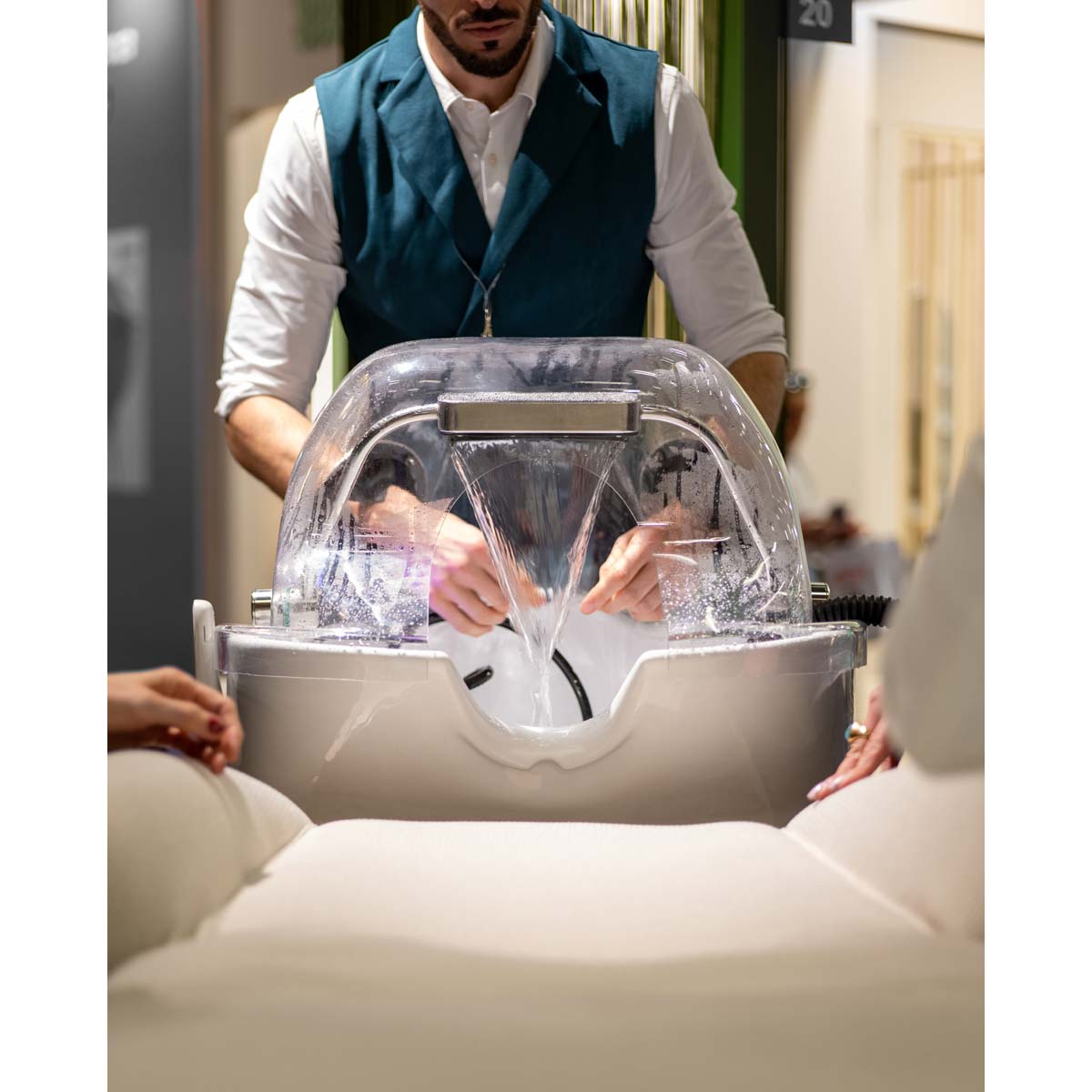 Bac HEAVEN Massage Air + Igloo Shirodara + Vapomist 1 + Repose-tête