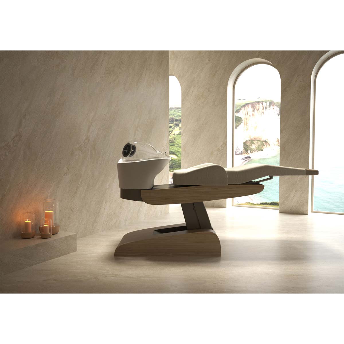 Bac HEAVEN Massage Air + Igloo Shirodara + Vapomist 1 + Repose-tête
