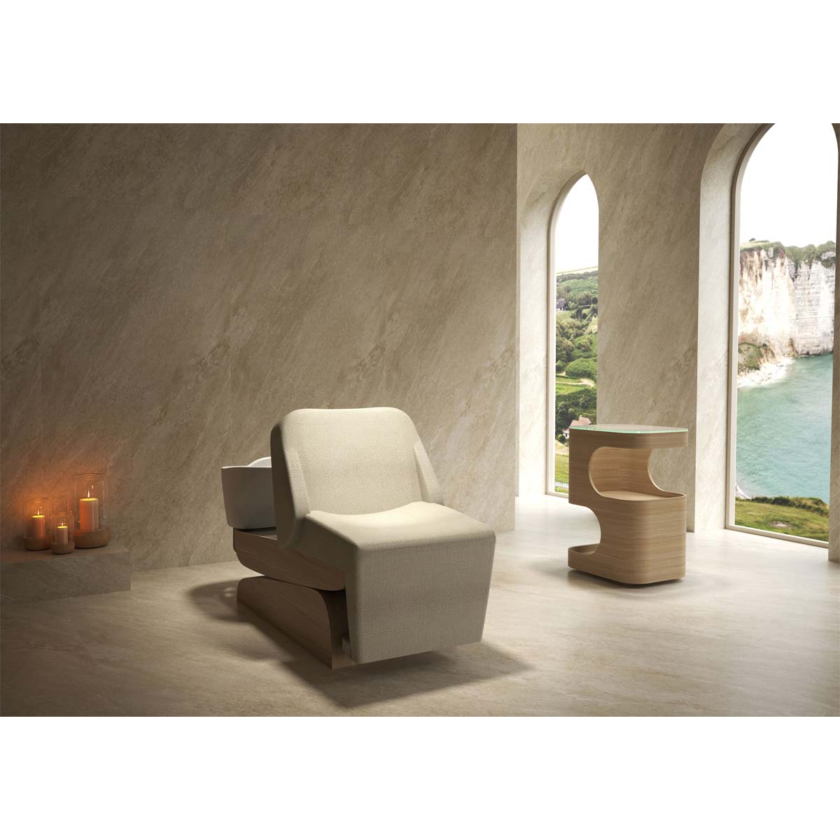Bac HEAVEN Massage Air + Igloo Shirodara + Vapomist 1 + Repose-tête