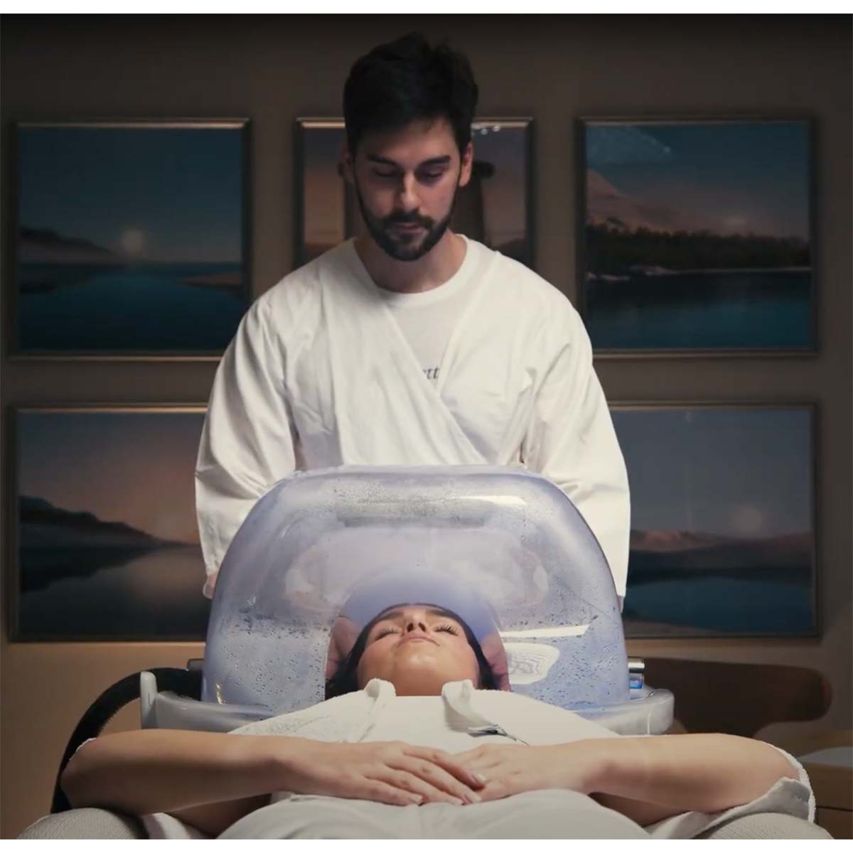 Bac HEAVEN Massage Air + Igloo Shirodara + Vapomist 1 + Repose-tête