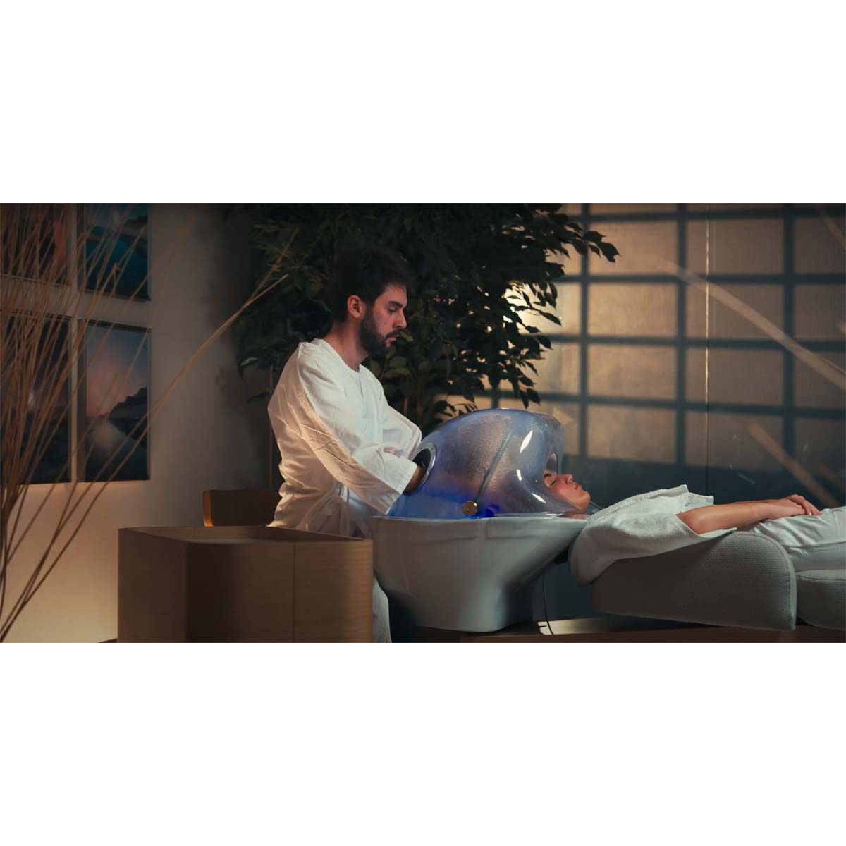 Bac HEAVEN Massage Air + Igloo Shirodara + Vapomist 1 + Repose-tête