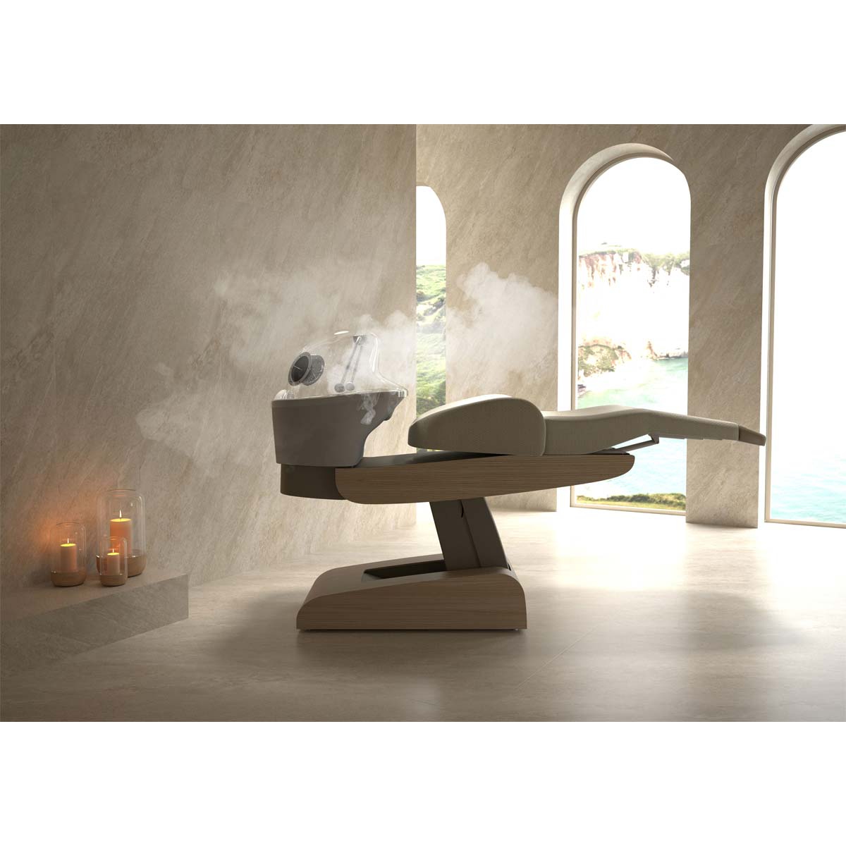 Bac HEAVEN Massage Air + Igloo Shirodara + Vapomist 1 + Repose-tête