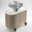 Bac HUB sur Roulettes Plateau Blanc Cuvette Blanche