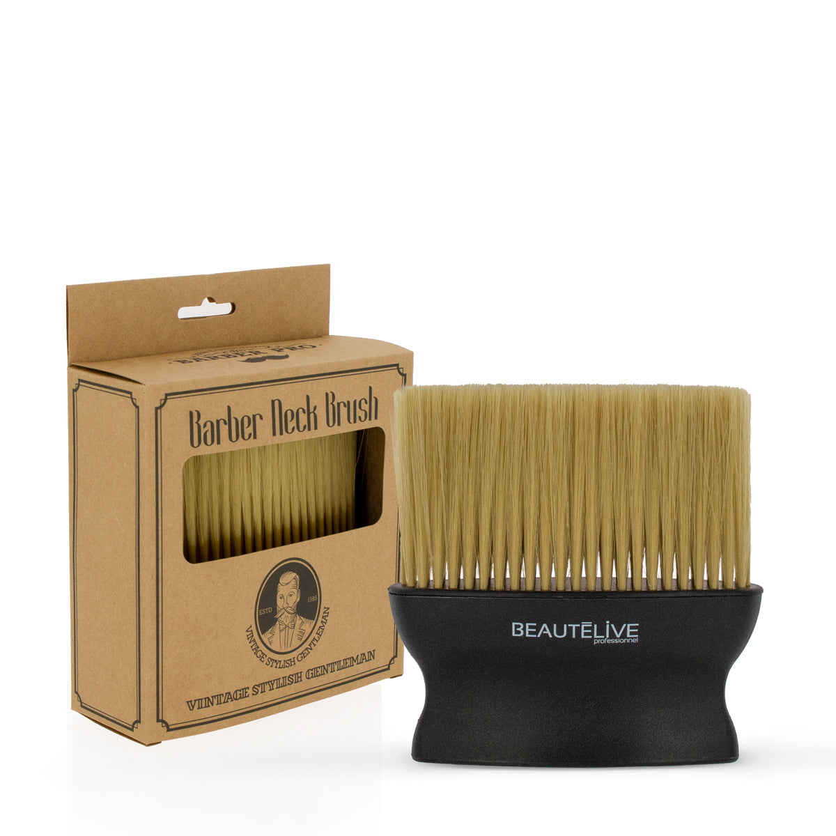 Balai cou large Barber Noir