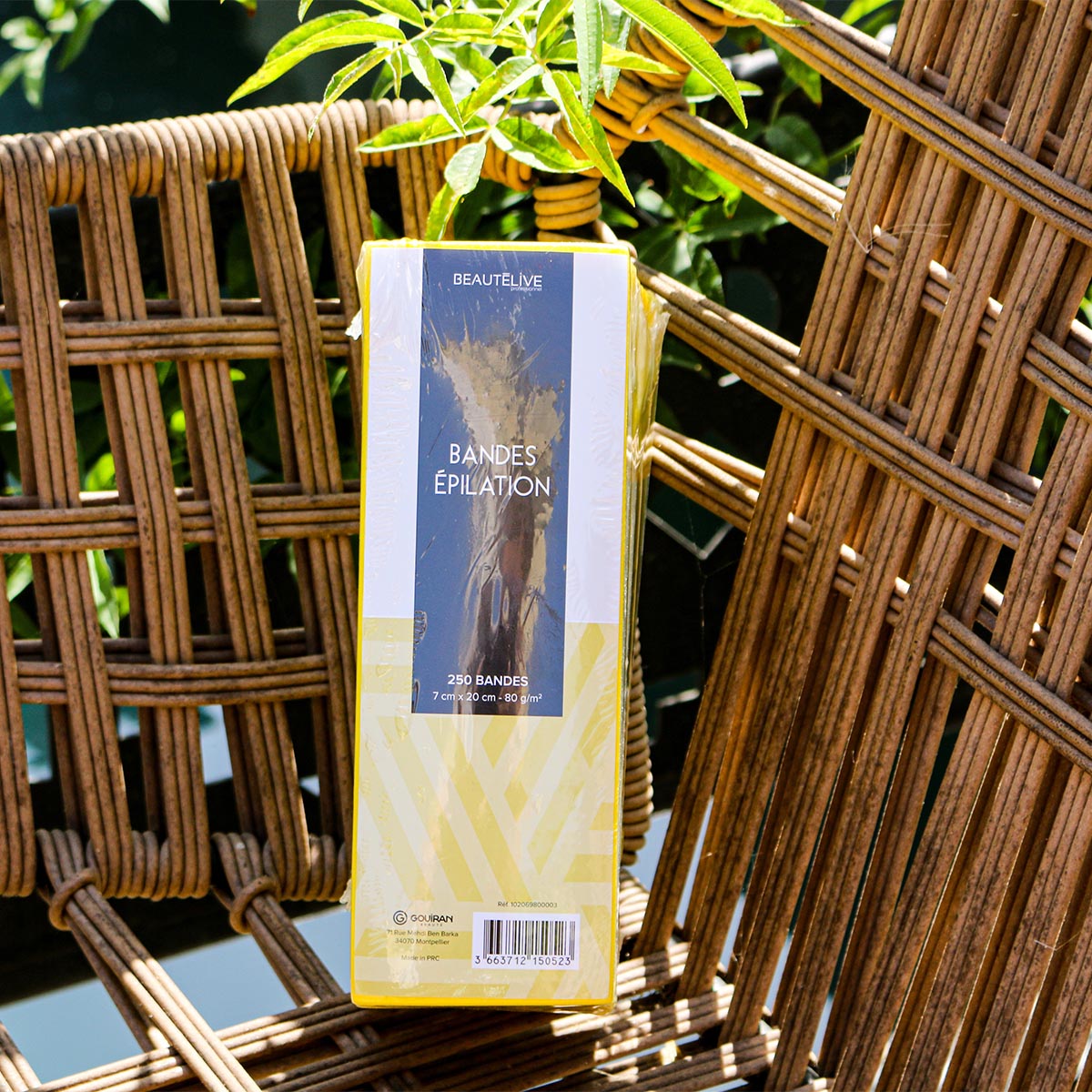 Bandes Epilation Jaunes 80g X250