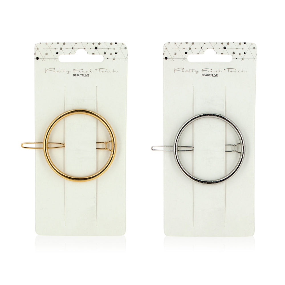 Barrette à cheveux ronde