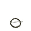 Barrette Ronde Noire Strass