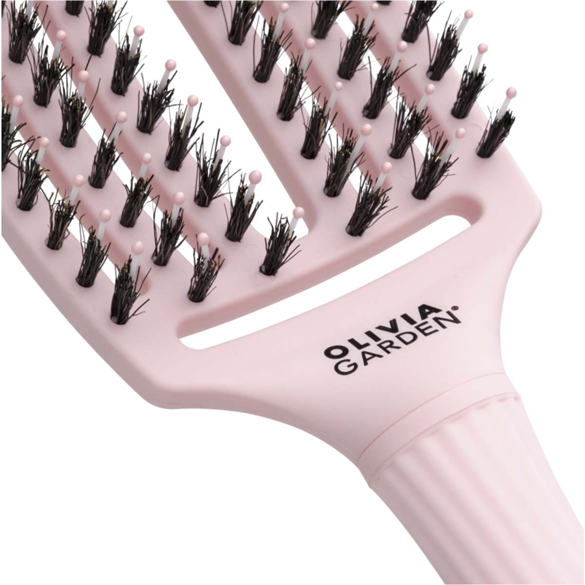 Brosse FINGERBRUSH CARE ICONIC Pastel Pink Sanglier & Nylon Taille M