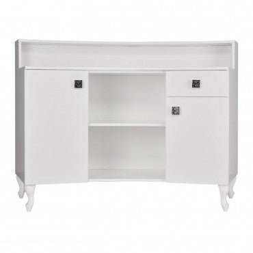 Caisse OBSESSION II Matelassée Cristaux Swarovski Structure Blanc Gloss