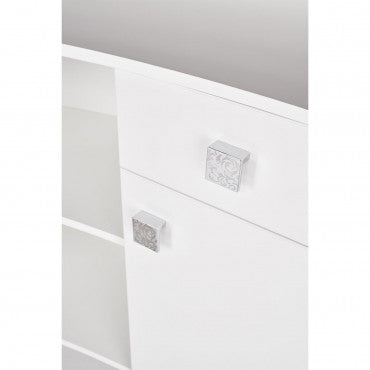 Caisse OBSESSION II Matelassée Cristaux Swarovski Structure Blanc Gloss