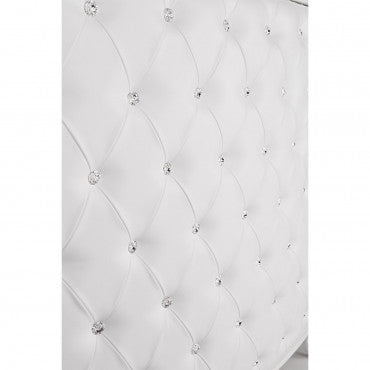 Caisse OBSESSION II Matelassée Cristaux Swarovski Structure Blanc Gloss