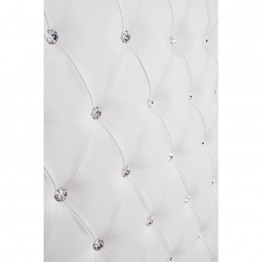 Caisse OBSESSION II Matelassée Cristaux Swarovski Structure Blanc Gloss