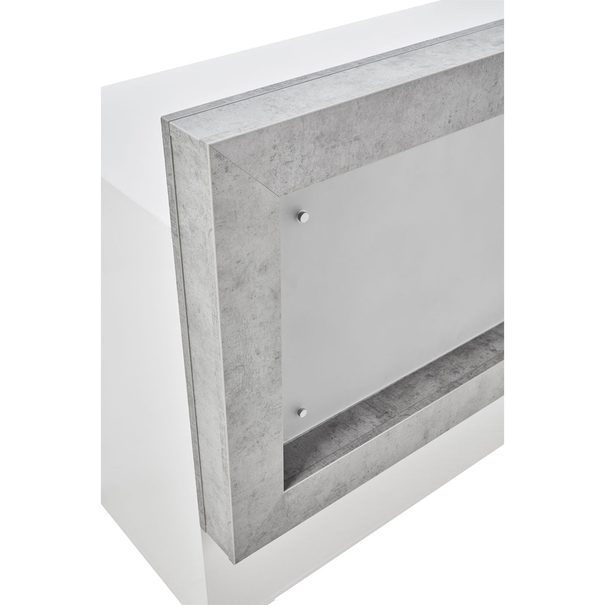 Caisse ROMA Structure Blanc Mat Eclairage LED