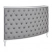 Caisse ROYAL II Matelassée avec Boutons Structure  Blanche Gloss