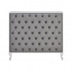 Caisse MADAME Matelassée avec Boutons Structure Blanc Gloss