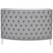 Caisse ROYAL II Matelassée avec Boutons Structure  Blanche Gloss