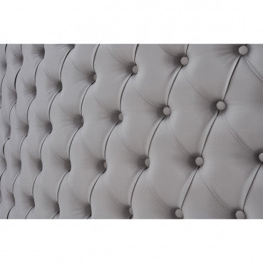Caisse MADAME Matelassée avec Boutons Structure Blanc Gloss