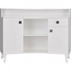 Caisse ROYAL II Matelassée avec Boutons Structure  Blanche Gloss