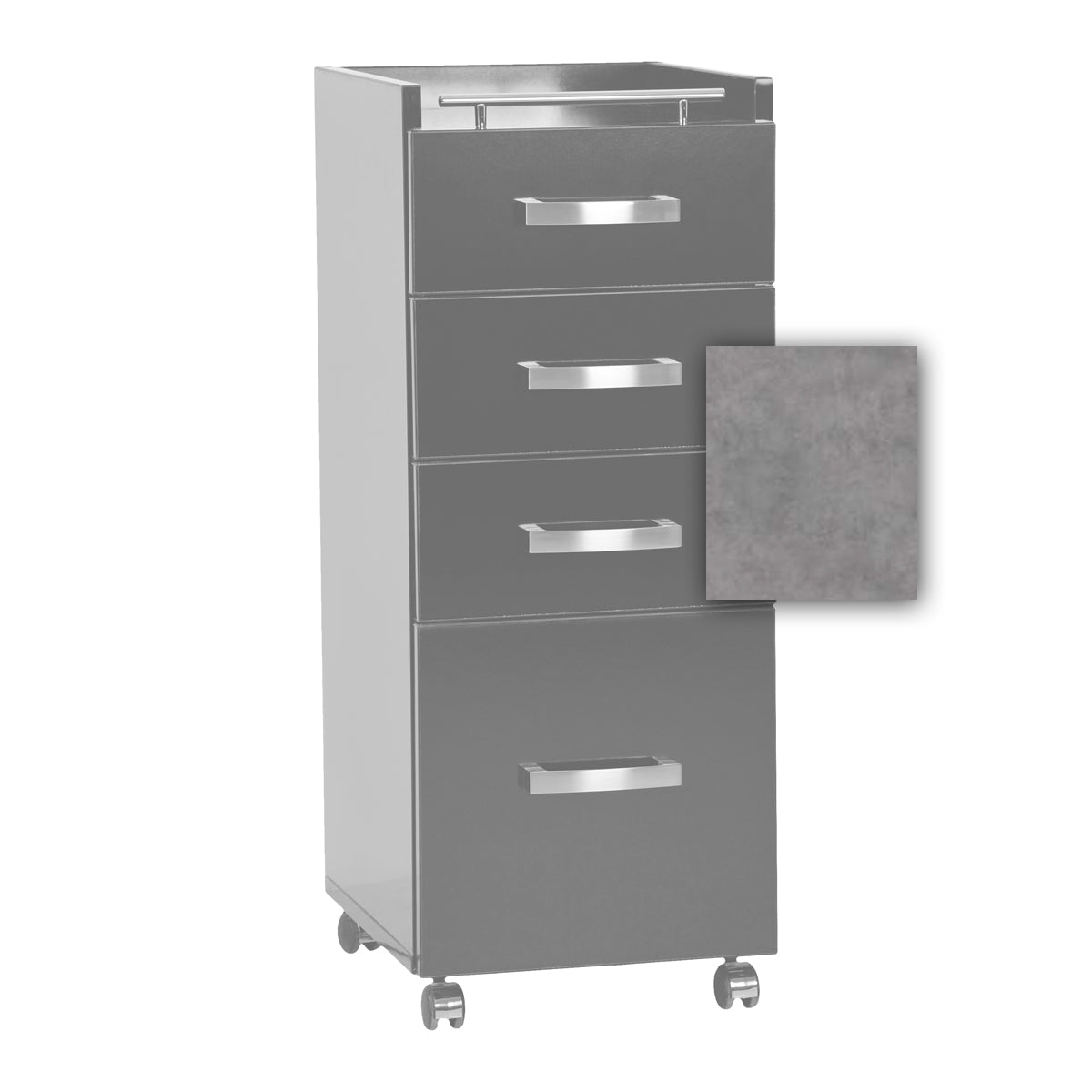 Caisson Colin 4 tiroirs sur roulettes