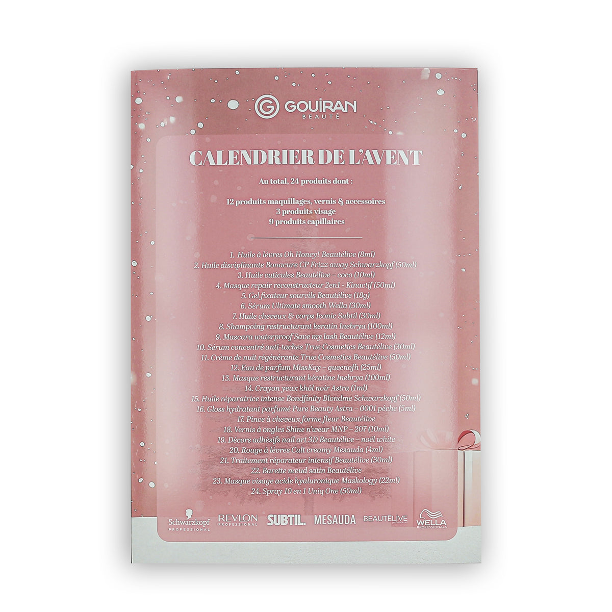 Calendrier de l'avent Gouiran Beauté