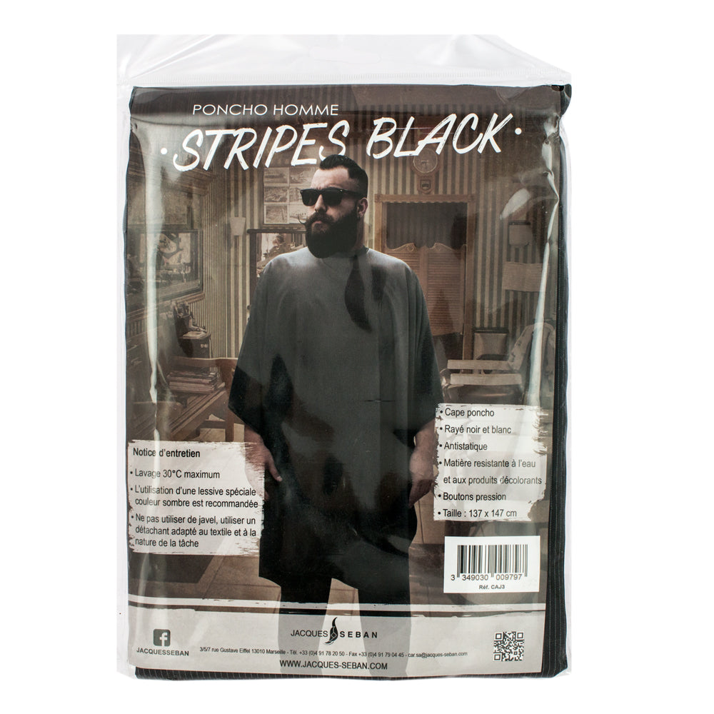 Cape homme à rayures