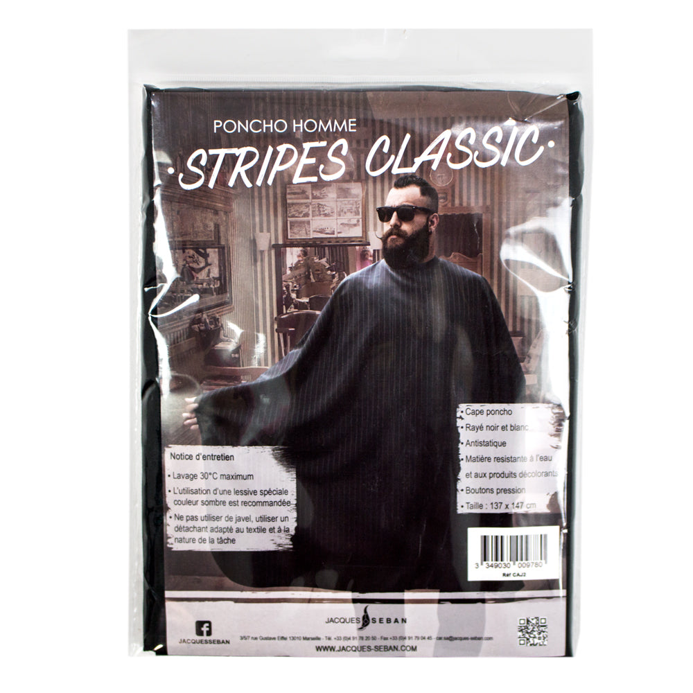 Cape homme à rayures