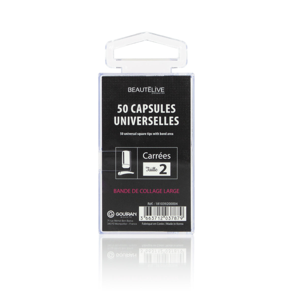 Capsules pour ongles naturelles universelles carrées x50
