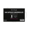 Capsules pour ongles avec bandes de collage large x100