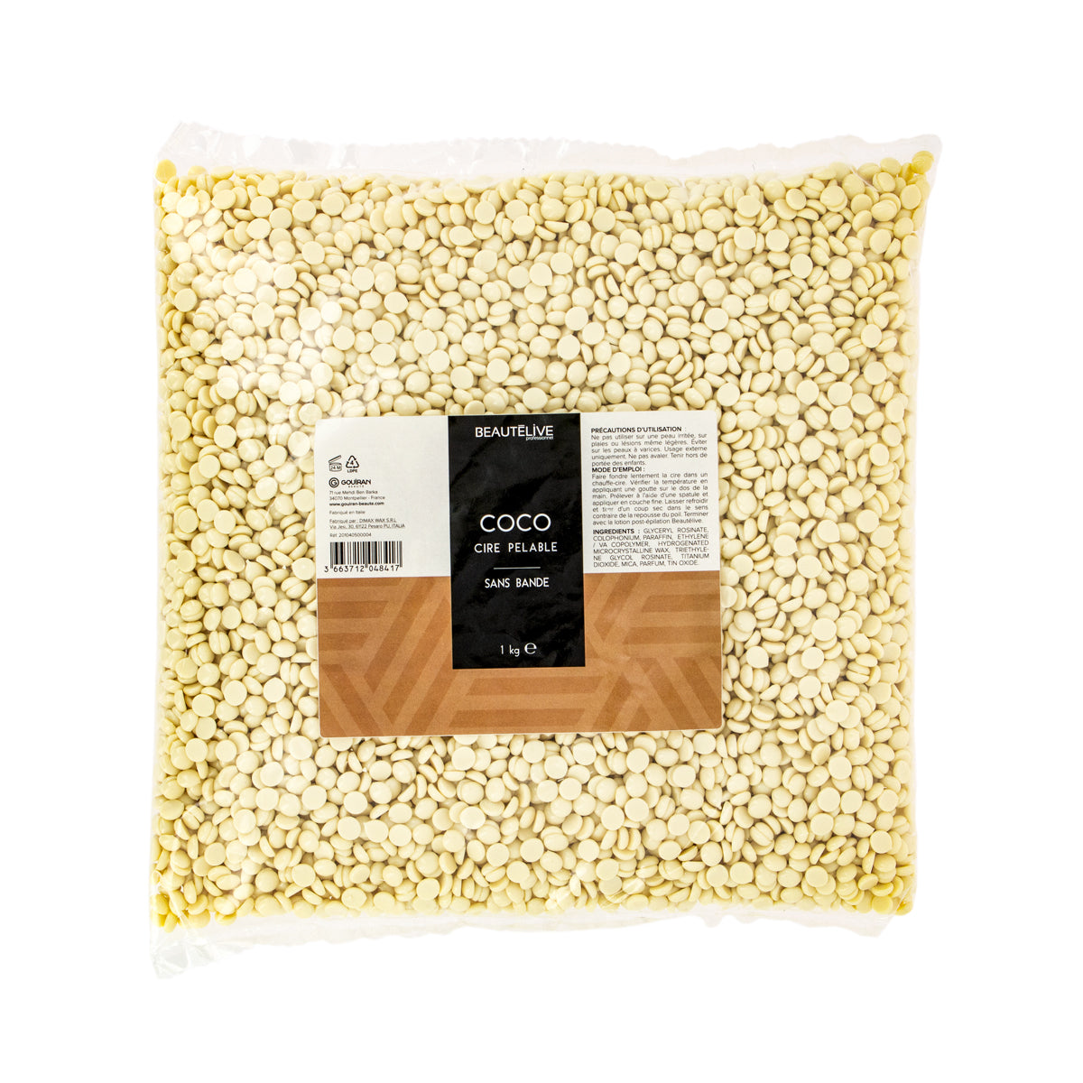 Cire épilation peaux sensibles et délicates à la coco sans bande