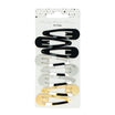 Barrettes à cheveux clic clac modèle moyen x8