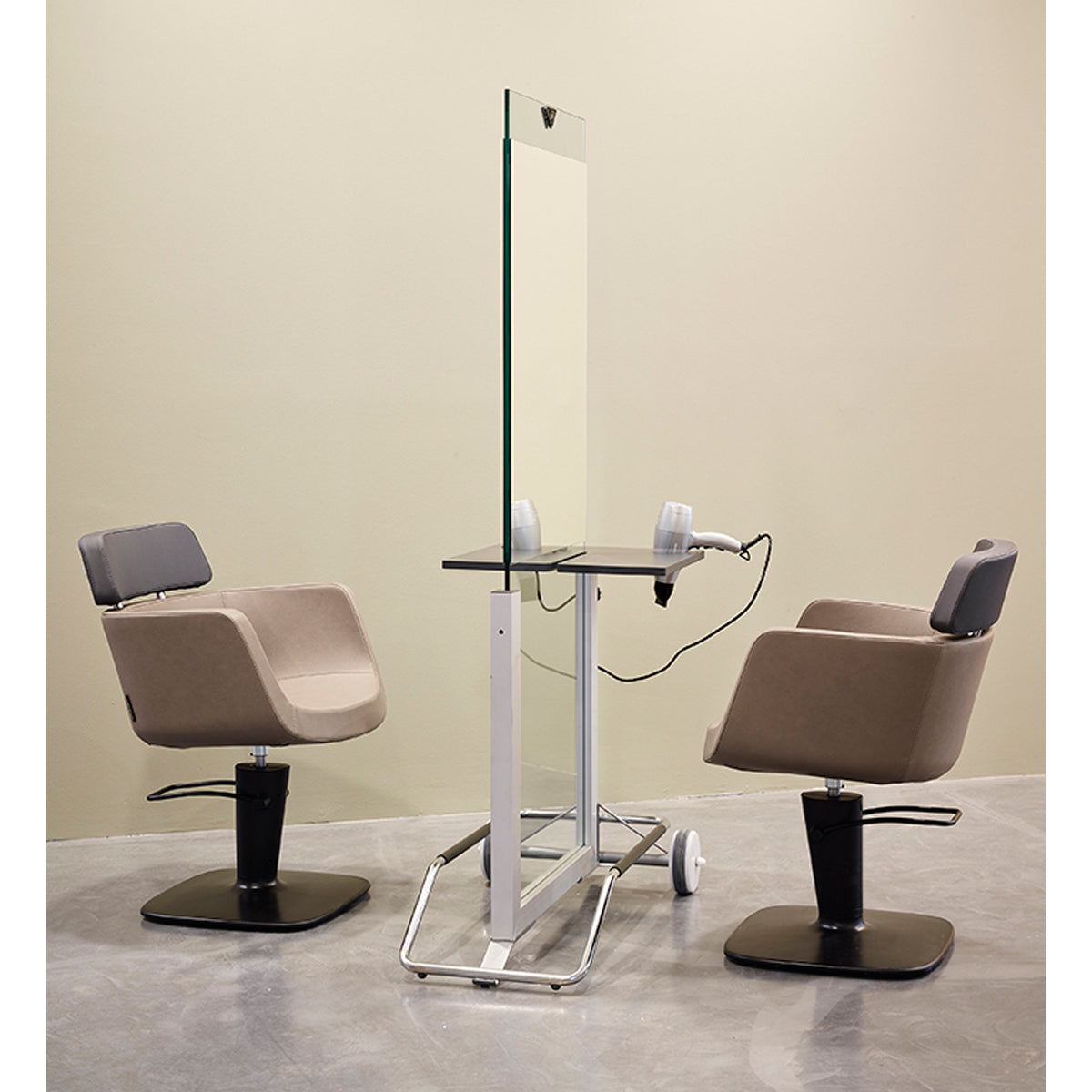 Coiffeuse ACCADEMIA 2 places sur Roulettes