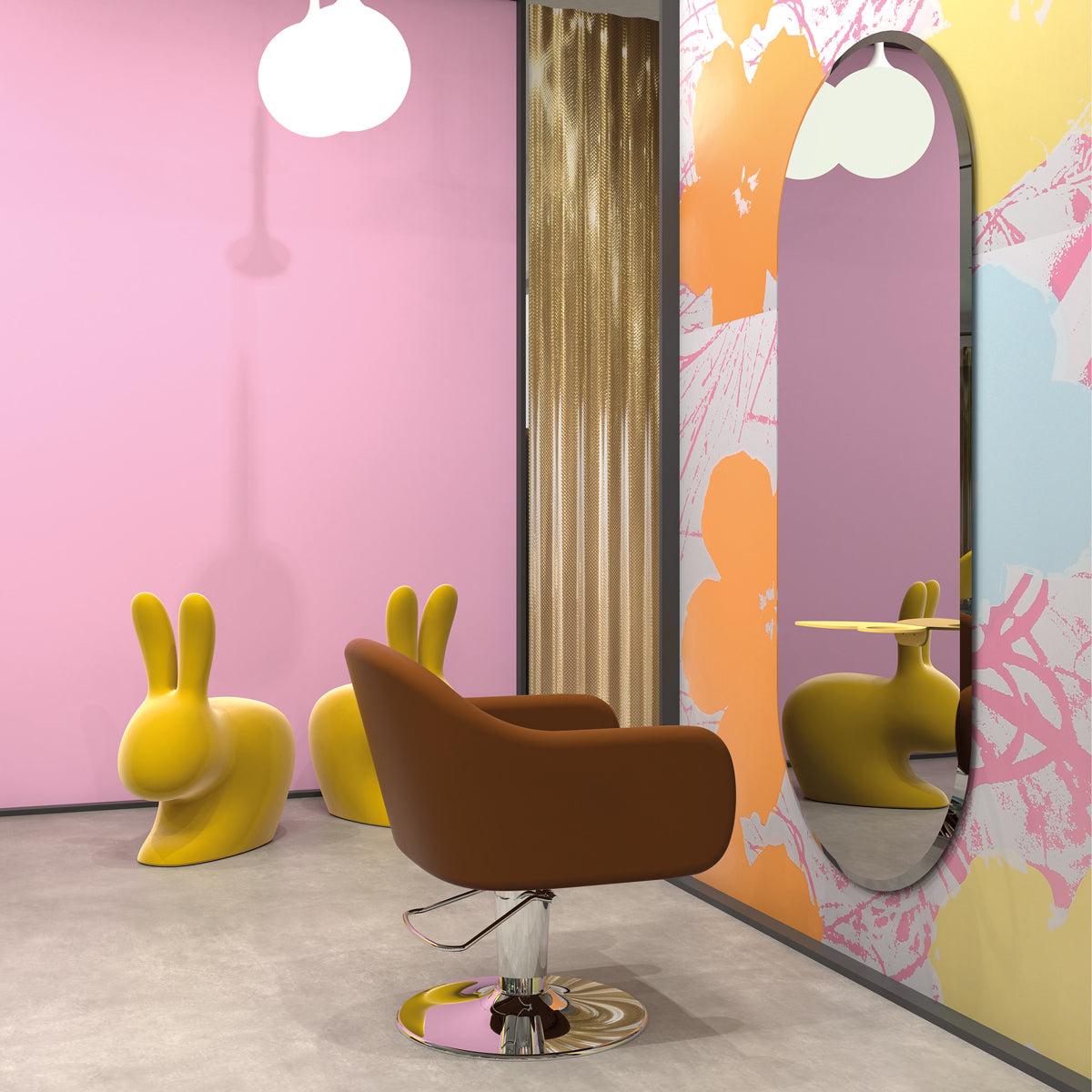 Coiffeuse Butterfly O tablette blanc ou Or
