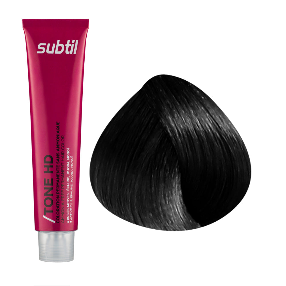 Coloration ton sur ton sans ammoniaque aux 3 huiles actives Subtil Tone HD
