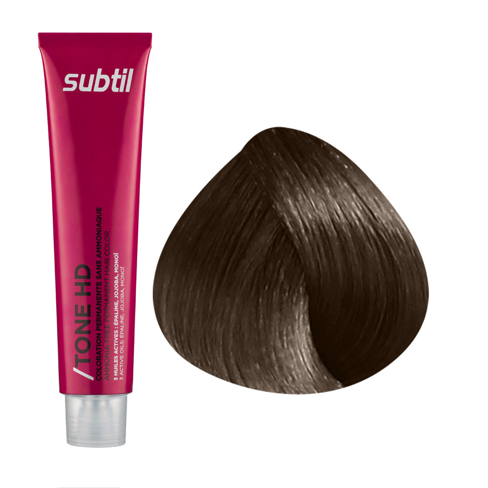 Coloration ton sur ton sans ammoniaque aux 3 huiles actives Subtil Tone HD