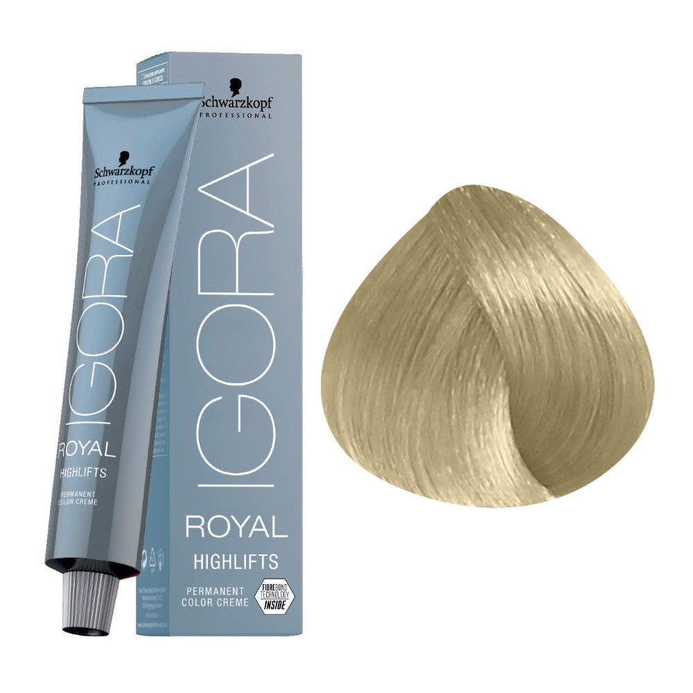 Coloration permanente éclaircissante Blonds froids Igora Royal Highlifts