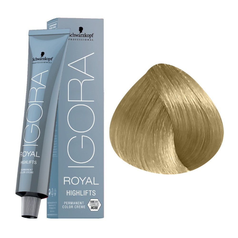 Coloration permanente éclaircissante Blonds froids Igora Royal Highlifts