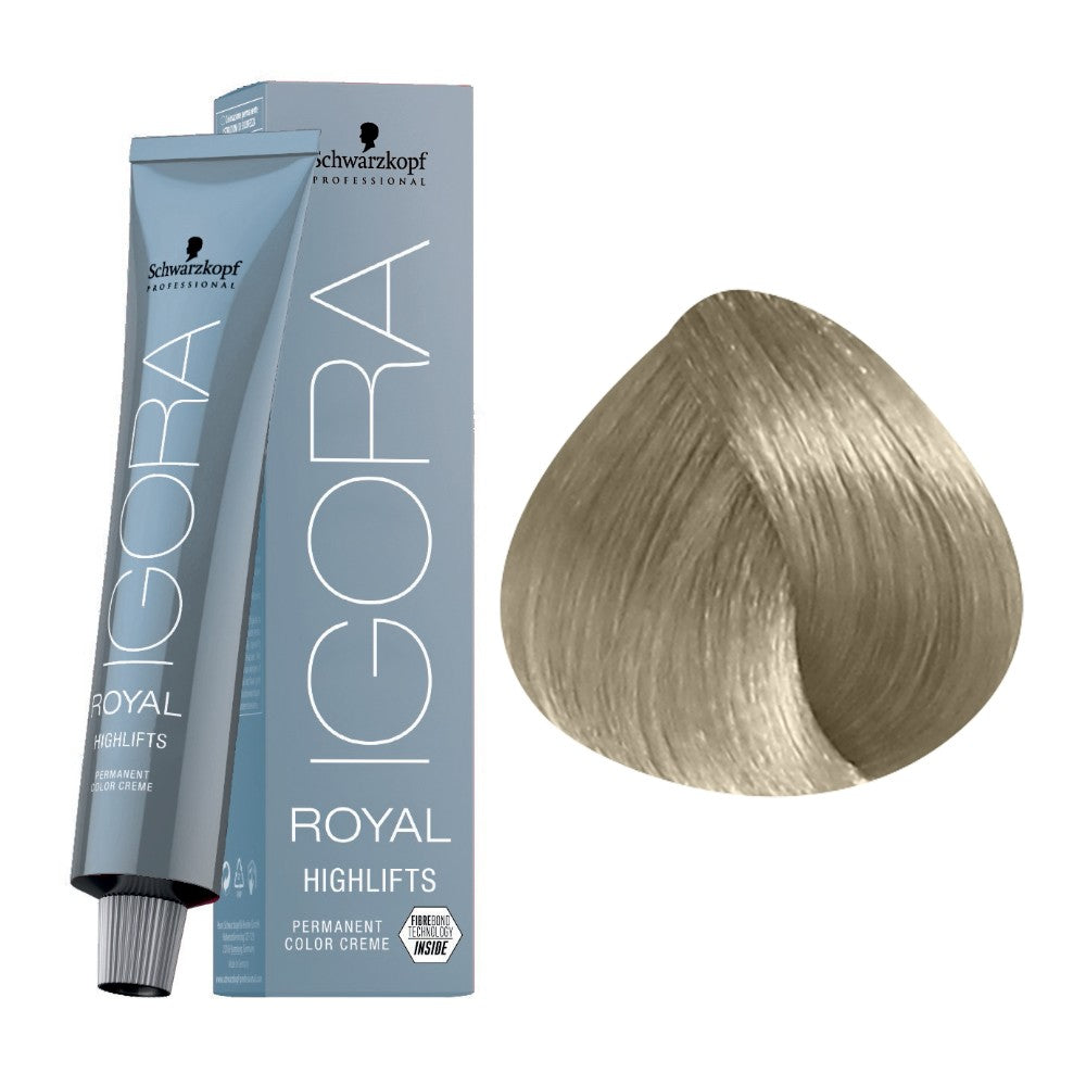 Coloration permanente éclaircissante Blonds froids Igora Royal Highlifts