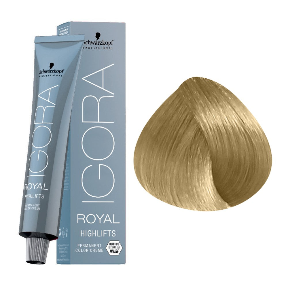 Coloration permanente éclaircissante Blonds froids Igora Royal Highlifts